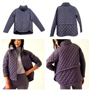 Athleta Whisper Featherless Jacket 
Size Small / Color Purple
